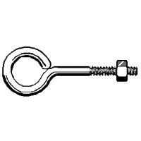 STAINLESS 18 8 EYE BOLT W/ HEX NUT (INCH)