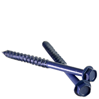COMMERCIAL CONCRETE SCREW, BLUE FINISH (INCH),HIGH LOW THREAD