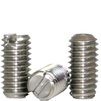 STAINLESS 18 8 CUP POINT SLOTTED SET SCREW (INCH)
