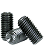 KNURLED CUP POINT SOCKET SET SCREW, THERMAL BLACK OXIDE, ALLOY (INCH)