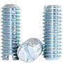 SLOTTED SET SCREW, CASE HARDENED, ZINC PLATED CR+3 (INCH)