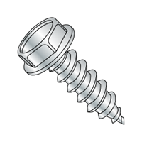TAPPING SCREW, UNSLOT HEX WASHER HEAD, TYPE A, ZINC CR+3 (INCH)