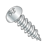 TAPPING SCREW, PHILLIPS ROUND HEAD, TYPE A, ZINC CR+3 (INCH)