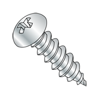 TAPPING SCREW, PHILLIPS ROUND HEAD, TYPE AB, ZINC CR+3 (INCH)