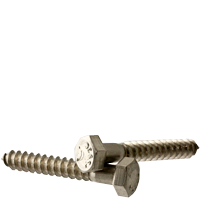 STAINLESS 18 8 HEX LAG SCREW (INCH)