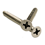 STAINLESS 18 8 SELF TAPPING SCREW, PHILLIPS FLAT HEAD, TYPE AB (INCH)
